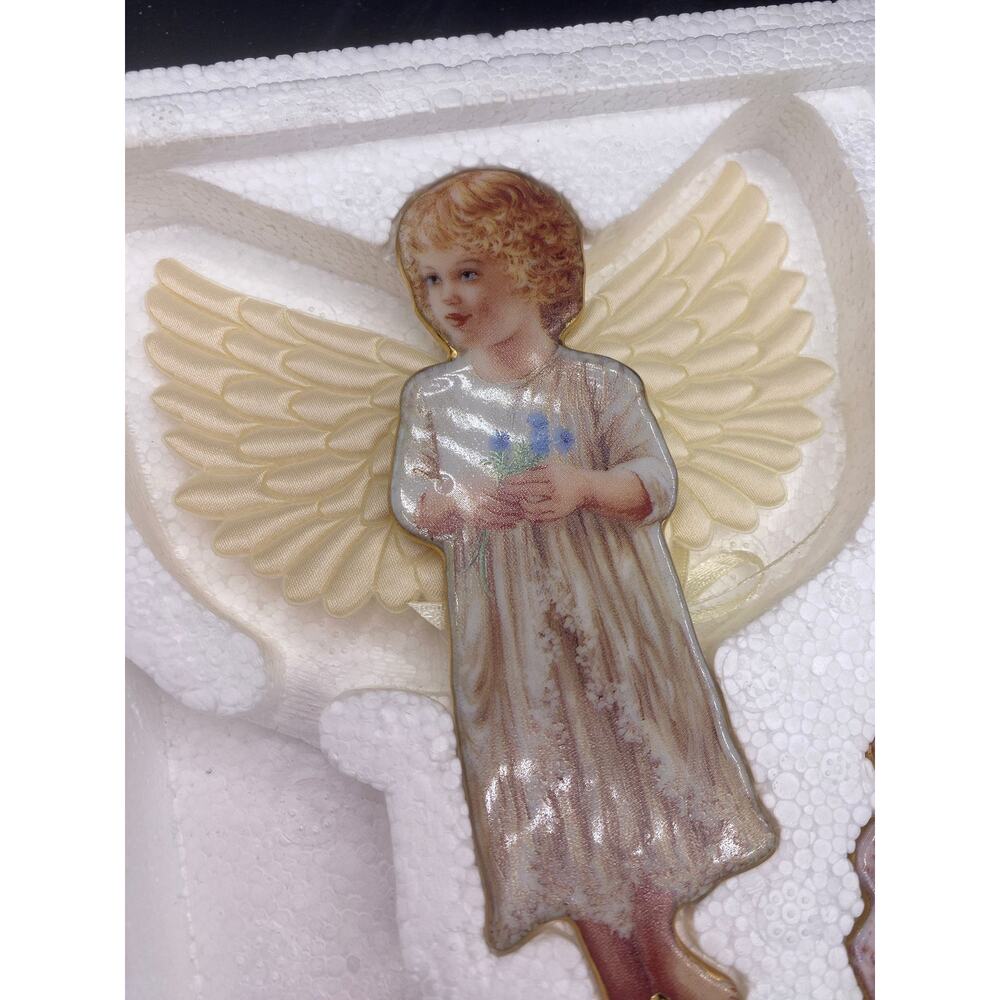 Set of 3 Vintage 1998 Bradford Exchange Angels Heavens Little Angels Ornaments - Picture 5 of 6